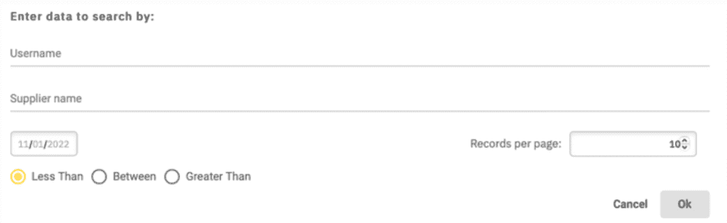 KlearStack advance filter