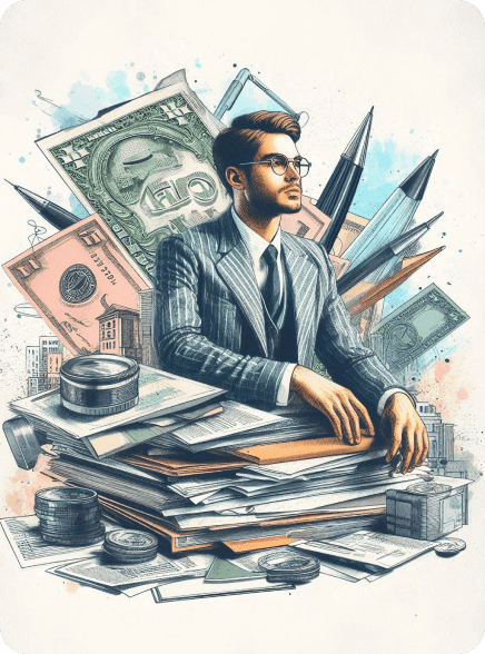 man with consumer loan document